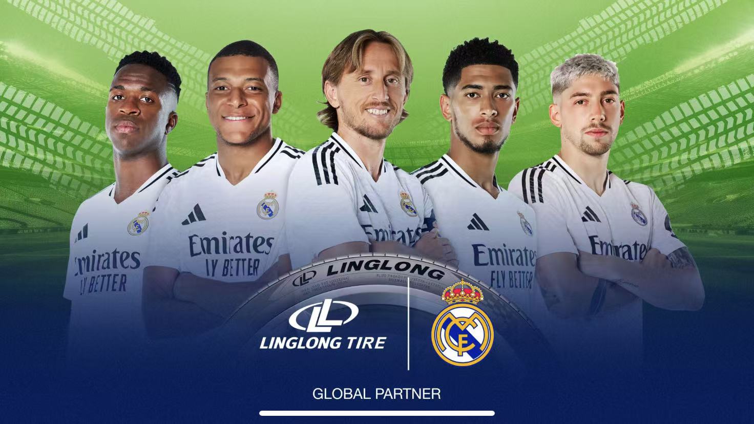 Linglong -renkaasta tulee virallisesti Real Madridin maailmanlaajuinen kumppani